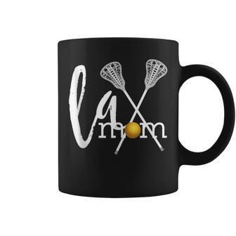 Lax Mom With Lacrosse Sticks And Ball Lax Player Mom Coffee Mug - Thegiftio UK