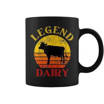 Legend Dairy Cow A Legend On The Farm Coffee Mug - Seseable