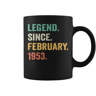 Legend Since February 1953 70Th Bday Gifts 70 Years Old Men Coffee Mug - Seseable
