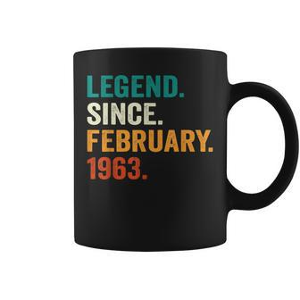 Legend Since February 1963 60Th Bday Gifts 60 Years Old Men Coffee Mug - Seseable