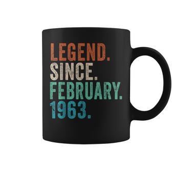 Legend Since February 1963 Vintage 60Th Birthday 60 Year Old V2 Coffee Mug - Seseable