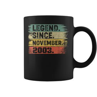 Legend Since November 2003 16Th Birthday Gifts 16 Years Old Coffee Mug | Mazezy