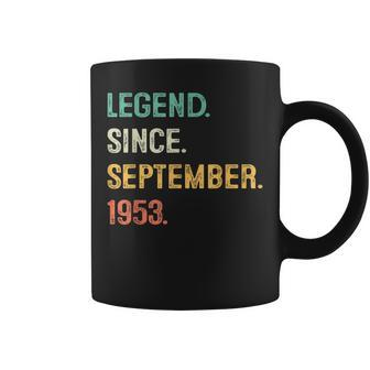 Legend Since September 1953 70Th Bday Gift 70 Year Old Men Coffee Mug - Seseable