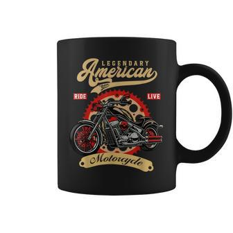 Legendary American Riders Motorcycle Biker Men Women Coffee Mug | Mazezy