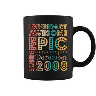 Legendary Awesome Epic Since December 2008 Birthday Gift Coffee Mug | Mazezy