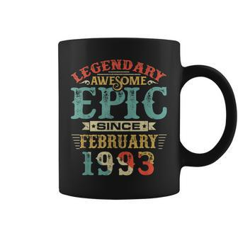 Legendary Awesome Epic Since February 1993 Birthday 27 Years Coffee Mug - Seseable