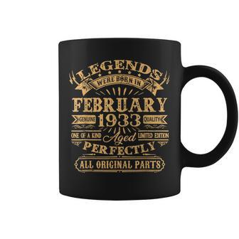 Legenden Februar 1933 - 90. Geburtstag Mann Tassen, Retro Design - Seseable