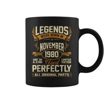 Legends Were Born In November 1980 Coffee Mug - Seseable