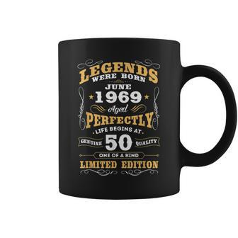 Legends Were Born June 1969 50Th Birthday Gift Turn 50 Coffee Mug | Mazezy