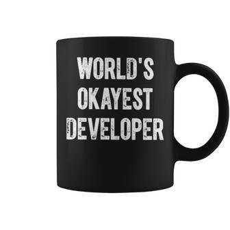 Lente Game Dev World Okayest Developer T Coffee Mug | Mazezy AU