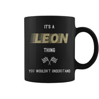 Leon Last Name Family Names Coffee Mug - Seseable