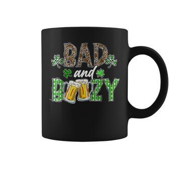 Leopard St Patricks Day Bad And Boozy Beer Drinking Irish Coffee Mug - Thegiftio UK