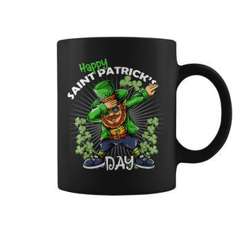 Leprechaun Dabbing Happy Saint Patricks Day Shamrock Lucky Coffee Mug - Seseable