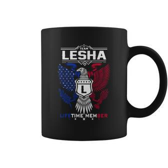 Lesha Name - Lesha Eagle Lifetime Member G Coffee Mug - Seseable