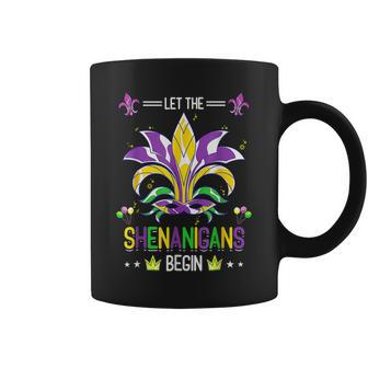 Let The Shenanigans Begin Funny Mardi Gras Costume Carnival Coffee Mug - Seseable