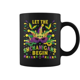 Let The Shenanigans Begin Mardi Gras Carnival Costume Party Coffee Mug - Seseable