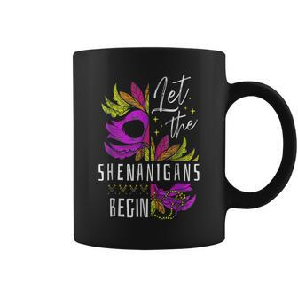 Let The Shenanigans Begin Mardi Gras Gnomes Kids Men Women Coffee Mug - Seseable