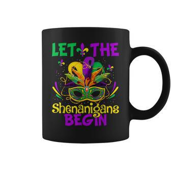 Let The Shenanigans Begin Mardi Gras Kids Men Women Coffee Mug - Seseable