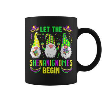 Let The Shenanignomes Begin Mardi Gras Gnomes Shenanigans Coffee Mug - Seseable