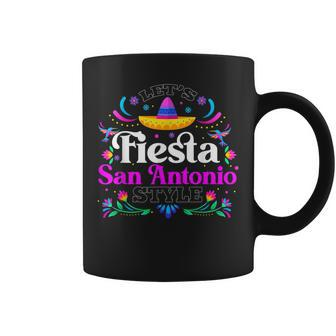 Lets Fiesta San Antonio Style Party Happy Cinco De Mayo Coffee Mug | Mazezy