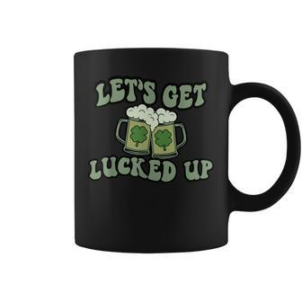 Lets Get Lucked Up Lucky Clovers St Patricks Day Beer Drink Coffee Mug | Mazezy