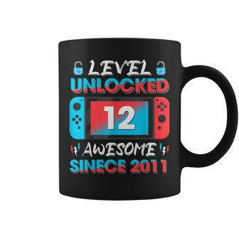 Level 12 Unlocked Awesome Since 2011 12Th Birthday Gaming V2 Coffee Mug - Seseable