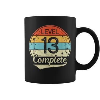 Level 13 Complete Retro 13Th Wedding Anniversary Coffee Mug | Mazezy