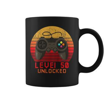 Level 50 Unlocked Funny T Shirt Video Gamer 50Th Birthday Coffee Mug