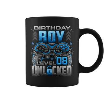 Level 8 Unlocked Awesome Since 2015 8Th Birthday Gaming Coffee Mug | Mazezy