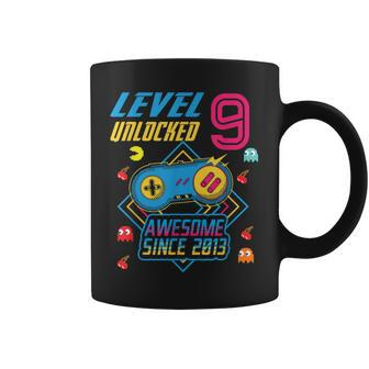 Level 9 Unlocked Boy Awesome Since 2013 Video Gamer Gift  Coffee Mug - Seseable