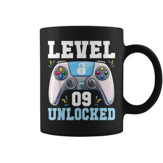 Level 9 Unlocked Video Game 9Th Birthday Gamer Boys Kids Coffee Mug - Thegiftio UK