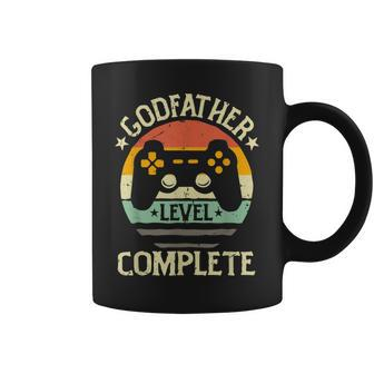 Level Complete Godfather Dad Pregnancy Announcement Coffee Mug | Mazezy