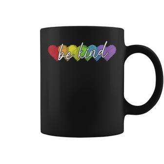 Lgbt Be Kind Gay Pride Lgbt Ally Rainbow Flag Retro Vintage Coffee Mug | Mazezy