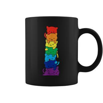 Lgbt Funny Cats Pile Gay Lesbian Pride Cat Lover Transgender Coffee Mug
