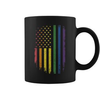 Lgbtq Pride Month Us American Rainbow Flag For Equal Rights Coffee Mug | Mazezy