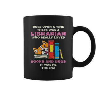 Librarian Books And Dogs Funny Pet Lover Library Worker Gift Coffee Mug - Thegiftio UK