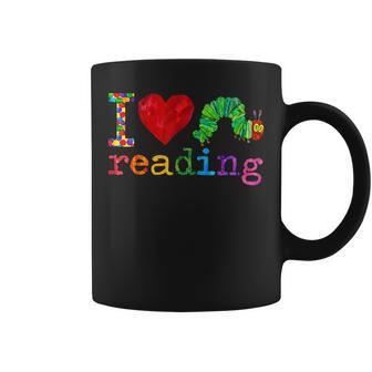 Librarian - I Love Reading - Hungry Caterpillar - Teacher Coffee Mug | Mazezy