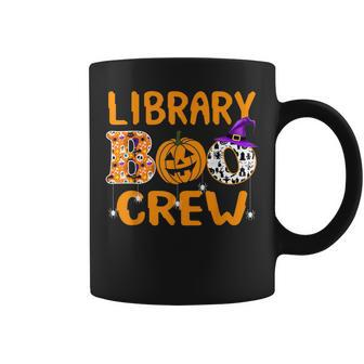 Library Boo Crew School Librarian Halloween Library Book V7 Coffee Mug - Thegiftio UK