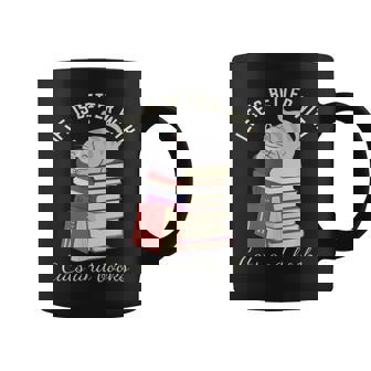 Life Is Better With Cats And Books - Funny Reading Coffee Mug | Mazezy