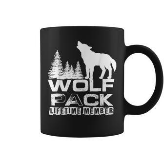 Lifetime Wolf Pack Member | I Love Wolves Funny Wolves Coffee Mug - Thegiftio UK