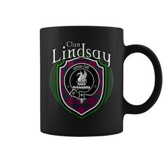 Lindsay Clan Crest Scottish Clan Lindsay Family Crest Badge Coffee Mug - Seseable