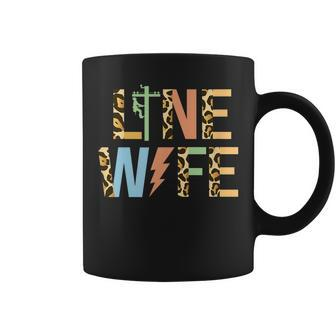 Line Wife Leopard Lineman Wife Of A Lineman Coffee Mug | Mazezy