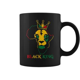 Lion Black King African American Black History Month Pride Coffee Mug - Seseable