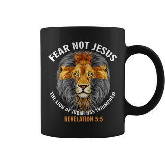 Lion Cross Jesus Christian Lord God Believer Gifts Coffee Mug - Seseable