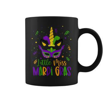 Little Miss Mardi Gras Unicorn Face Kids Toddler Coffee Mug - Thegiftio UK