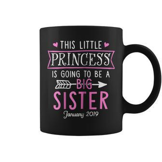 Little Princess Going To Be Big Sister January 2019 Coffee Mug | Mazezy