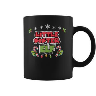 Little Sister Elf Matching Family Christmas Coffee Mug