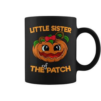 Little Sister Of The Patch Funny Matching Halloween Pumpkins Coffee Mug | Mazezy