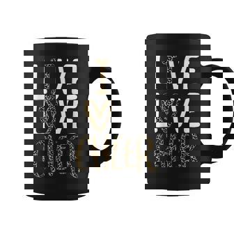 Live Love Cheer Girl Cheerleading Cheerleader Women Cheer Coffee Mug | Mazezy