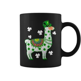 Llamas Lover Leprechaun Llama St Patricks Day Coffee Mug - Seseable